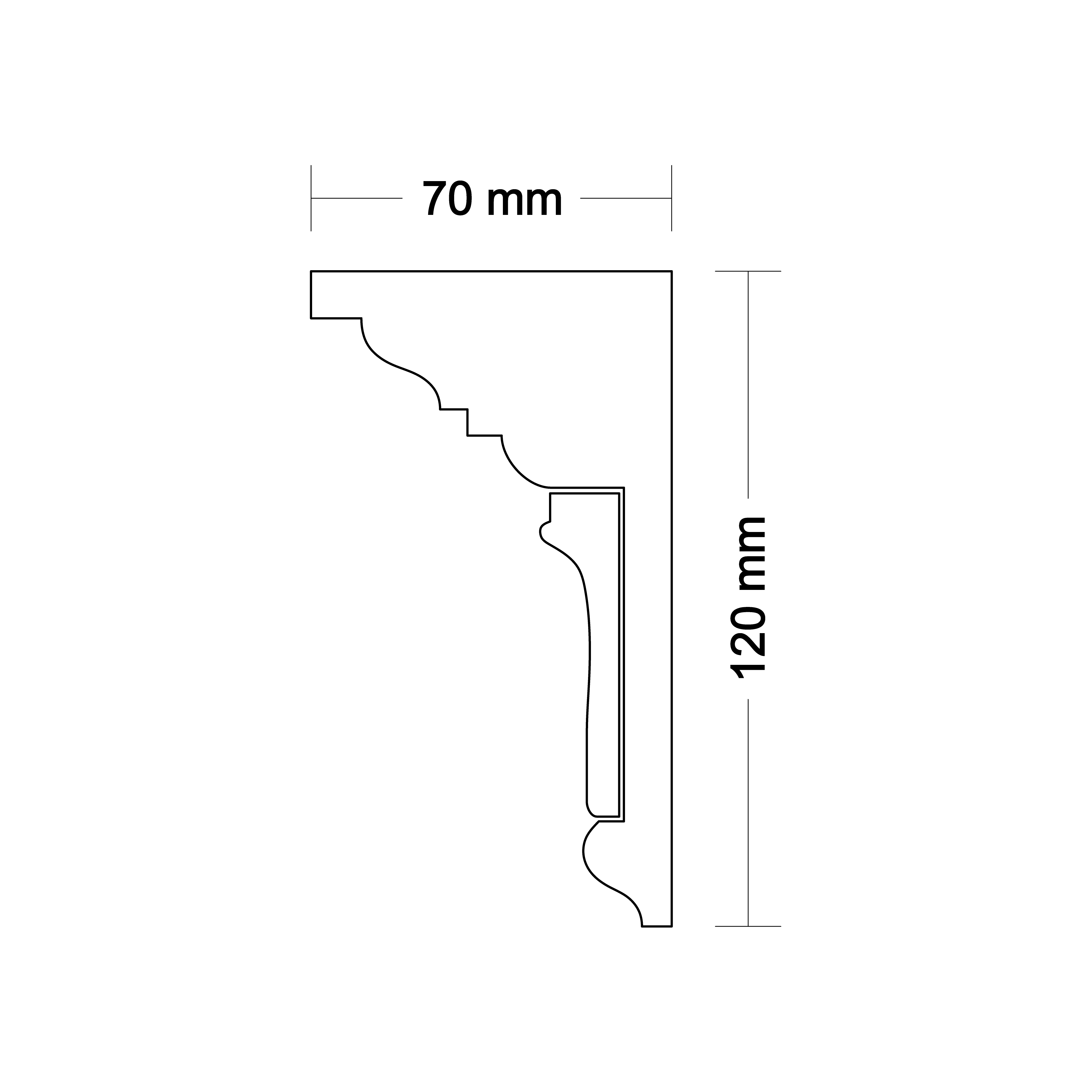 Ceiling cornice LA135