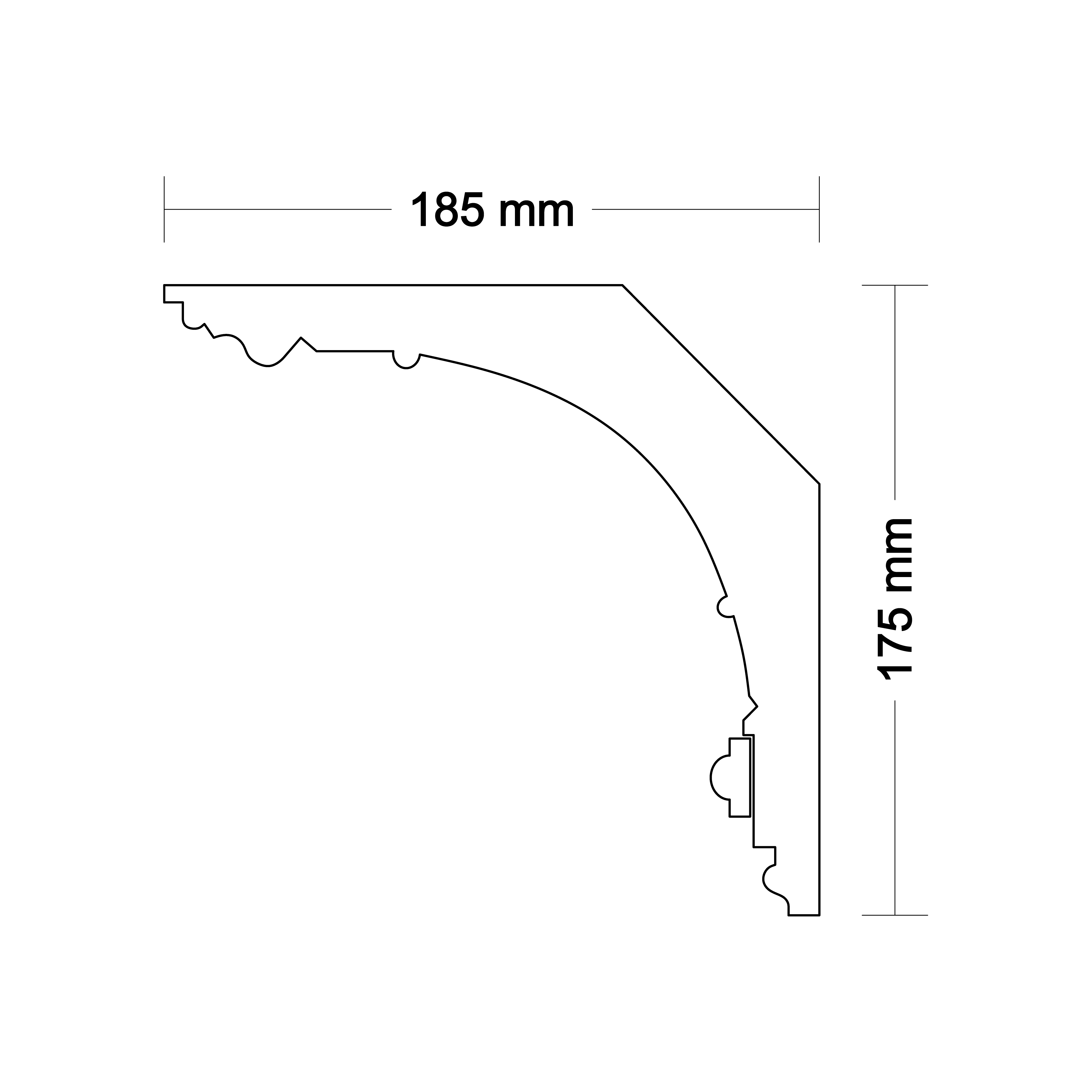 Ceiling cornice LA157