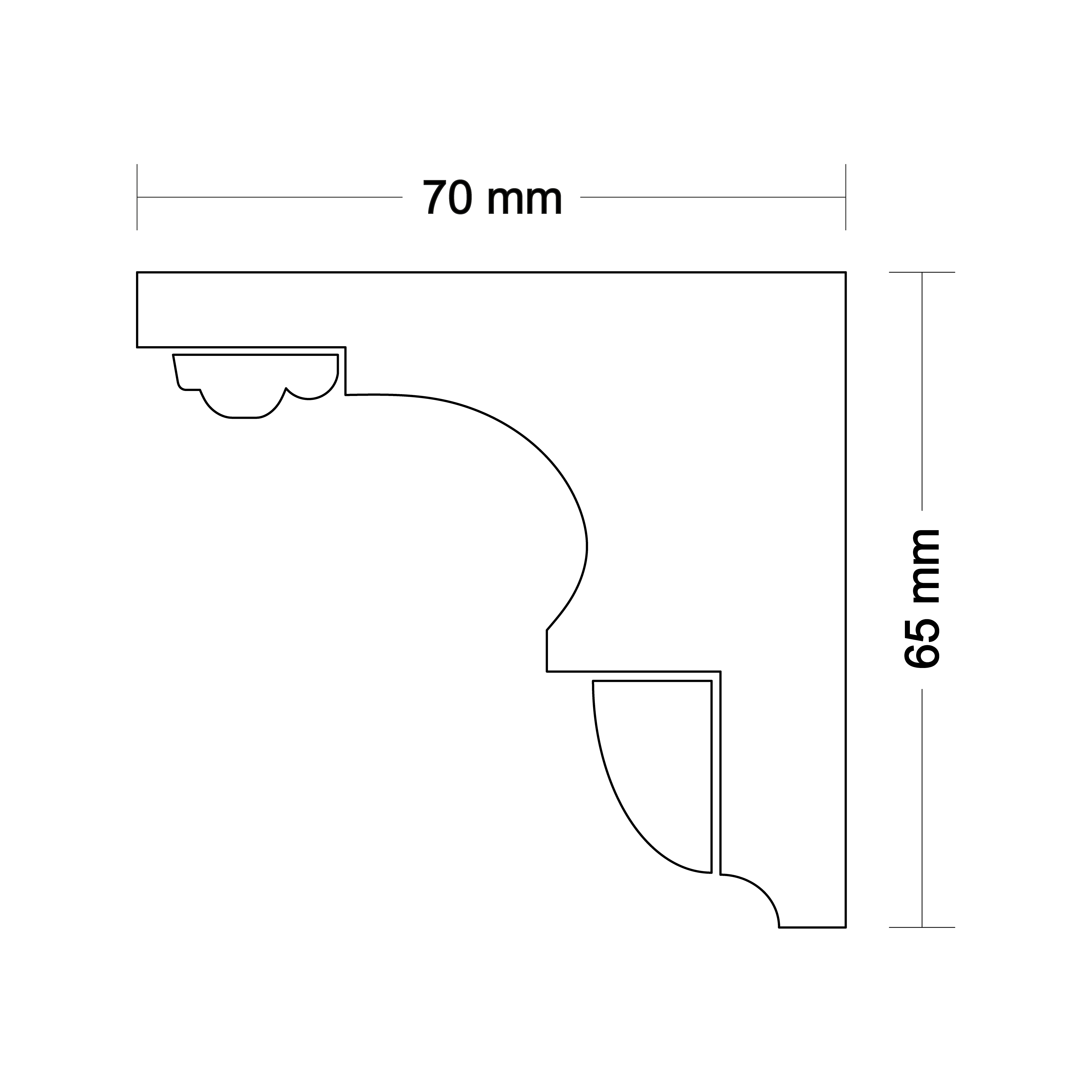 Ceiling cornice LA186
