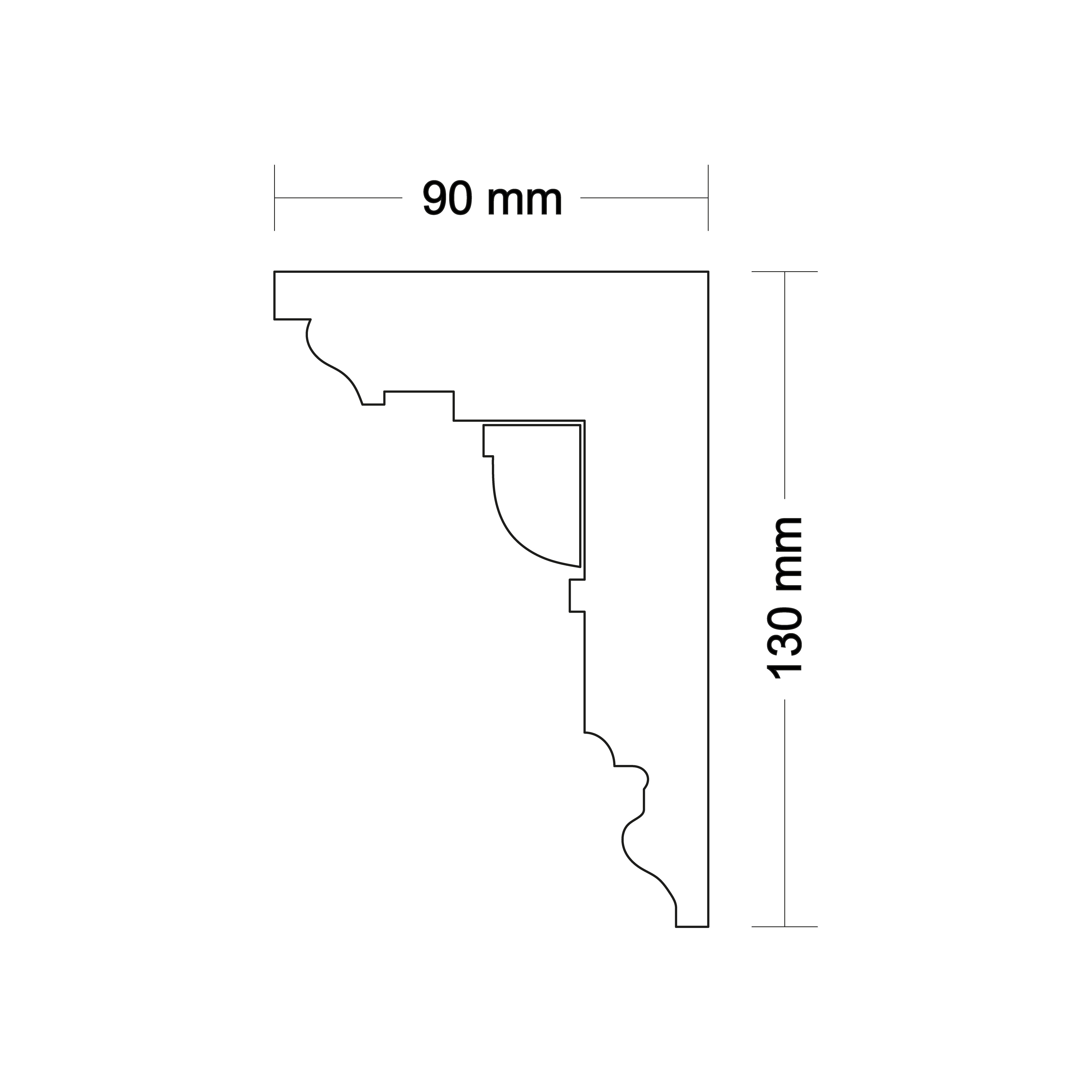Ceiling cornice LA197