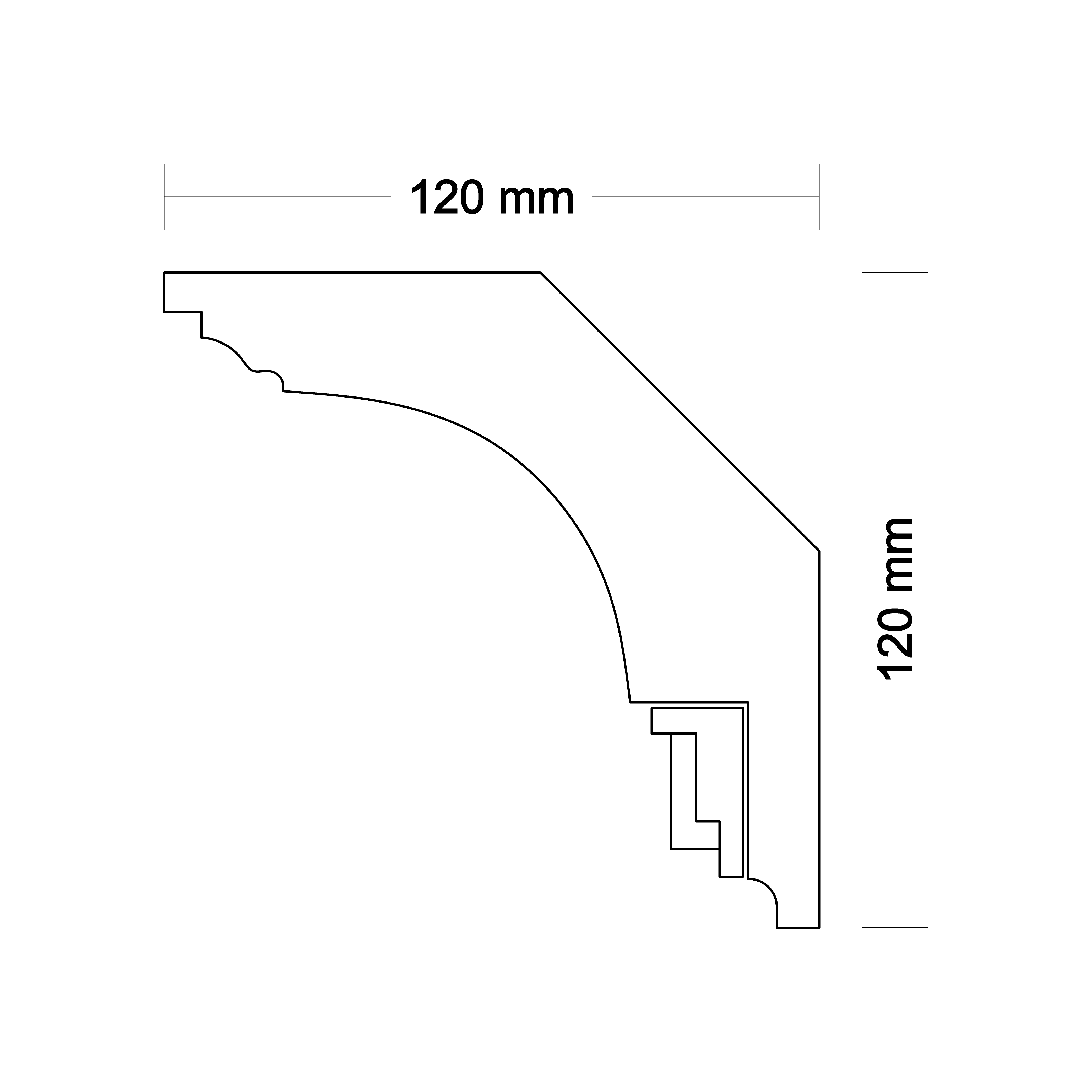 Ceiling cornice LA216