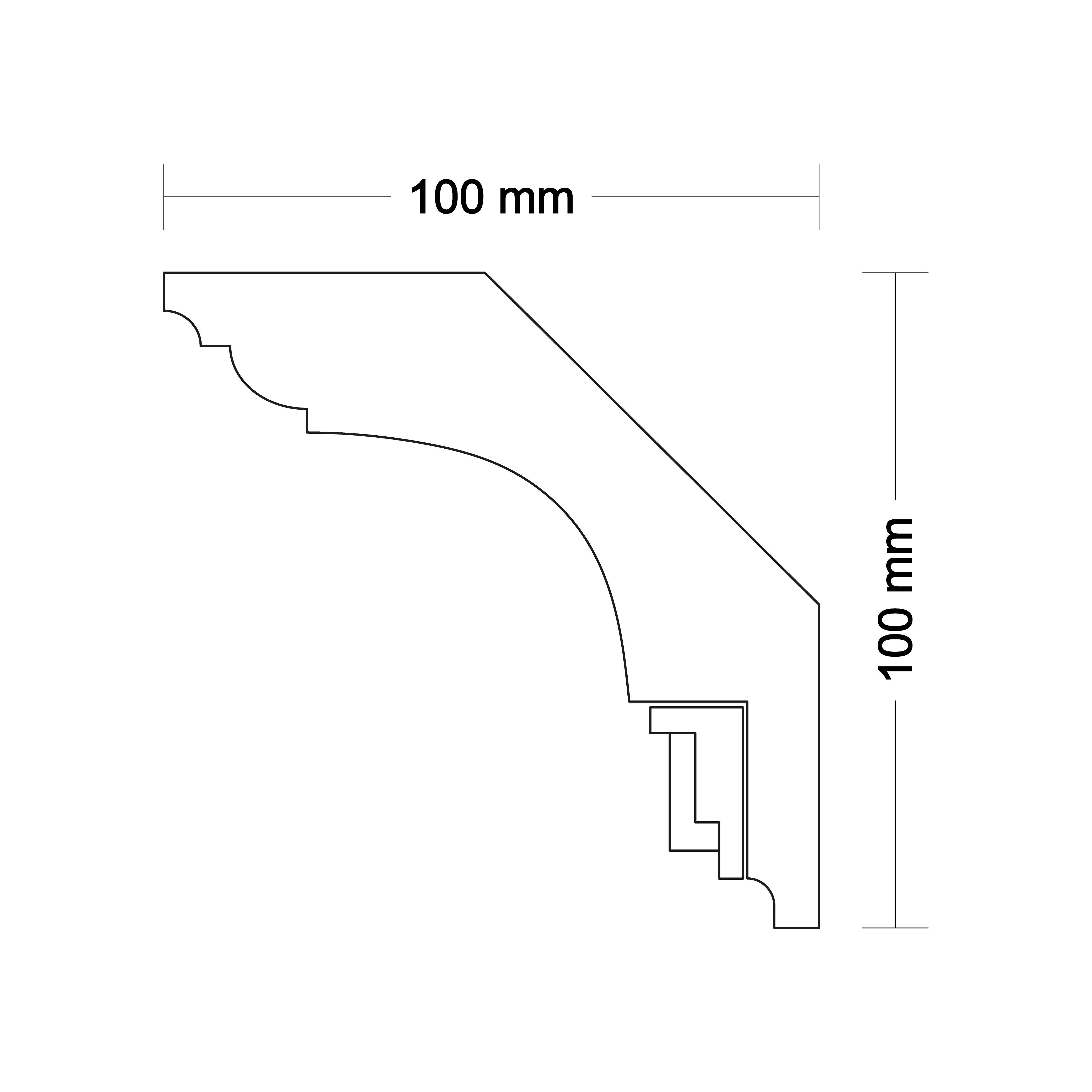 Ceiling cornice LA217