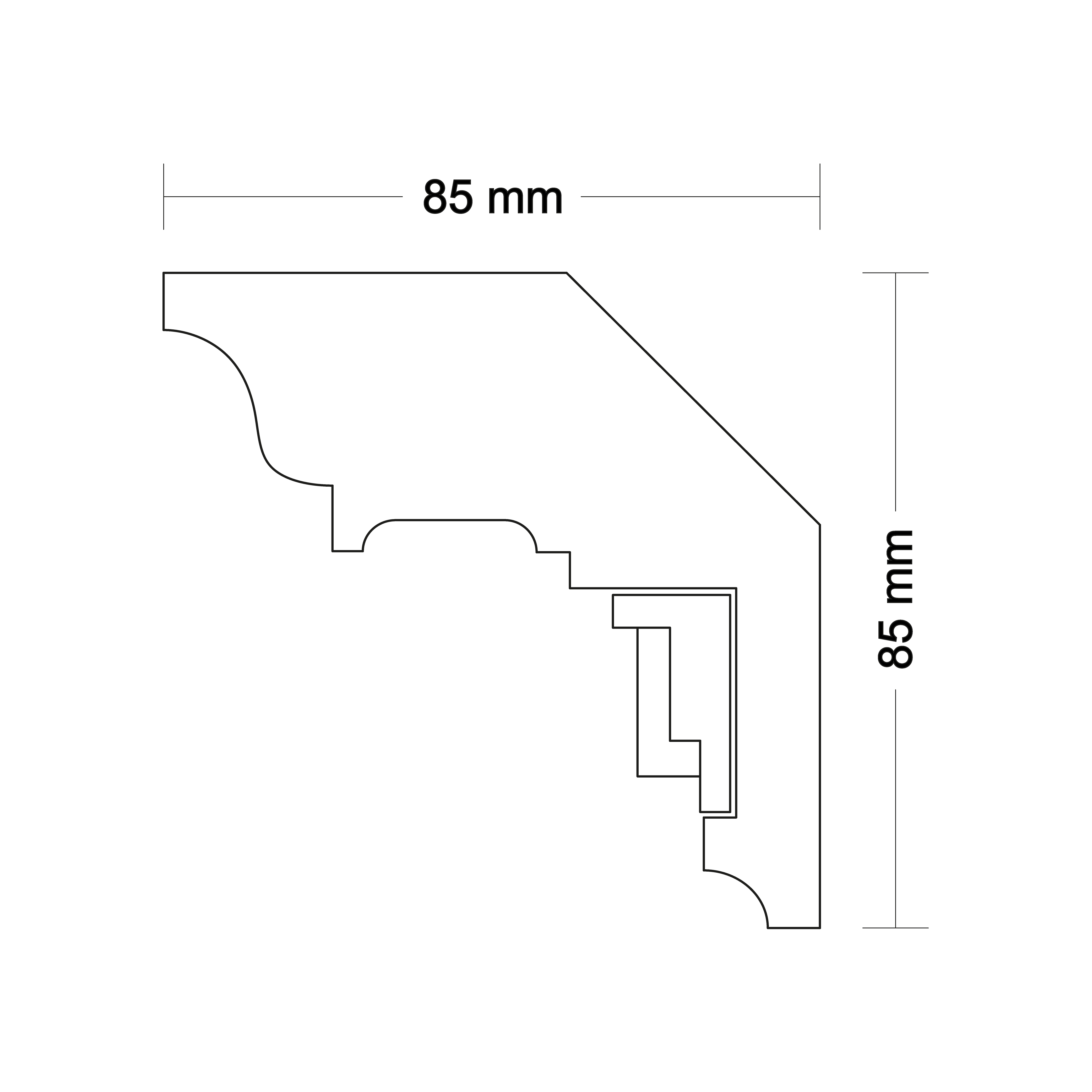 Ceiling cornice LA220