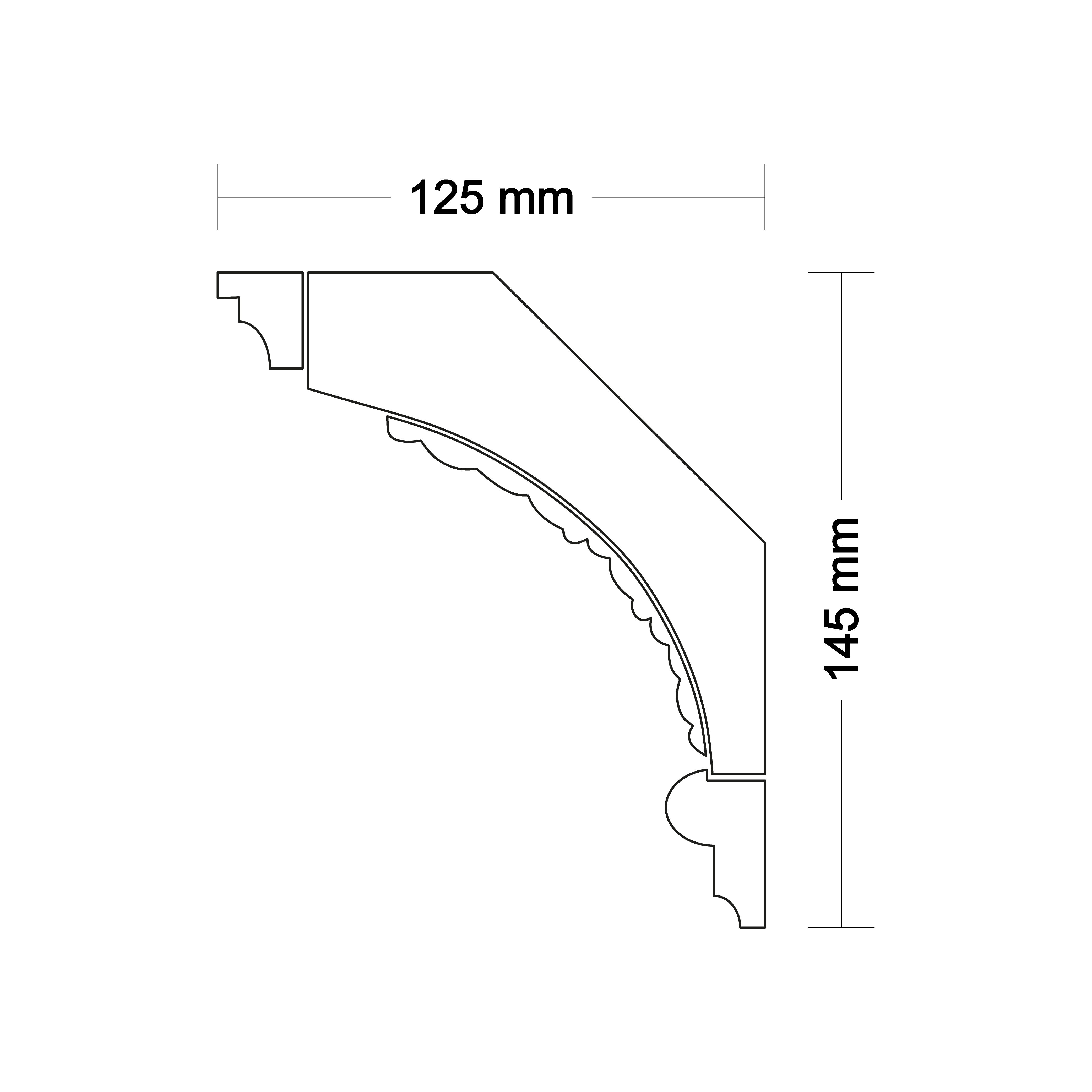 Ceiling cornice LA235
