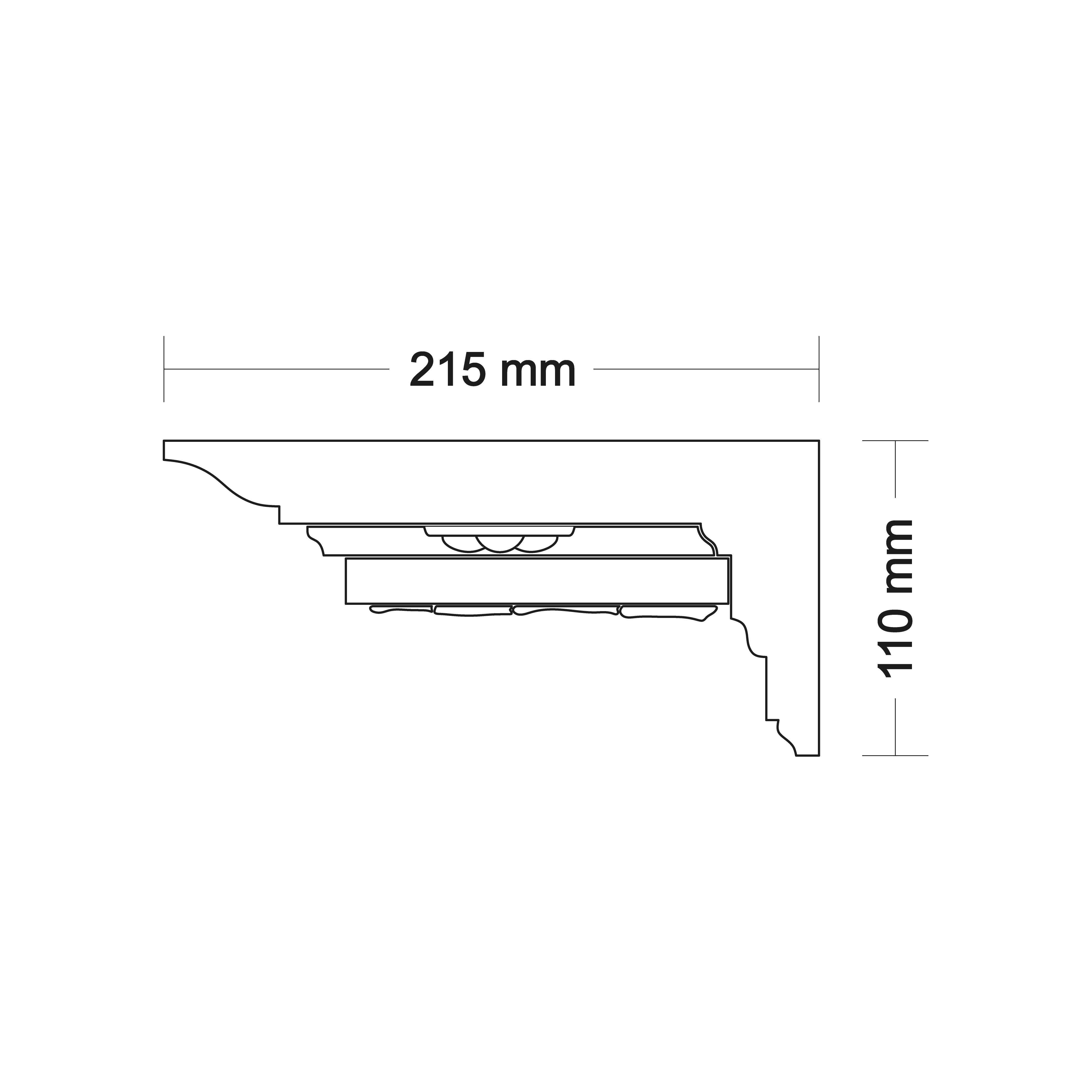 Ceiling cornice LA241