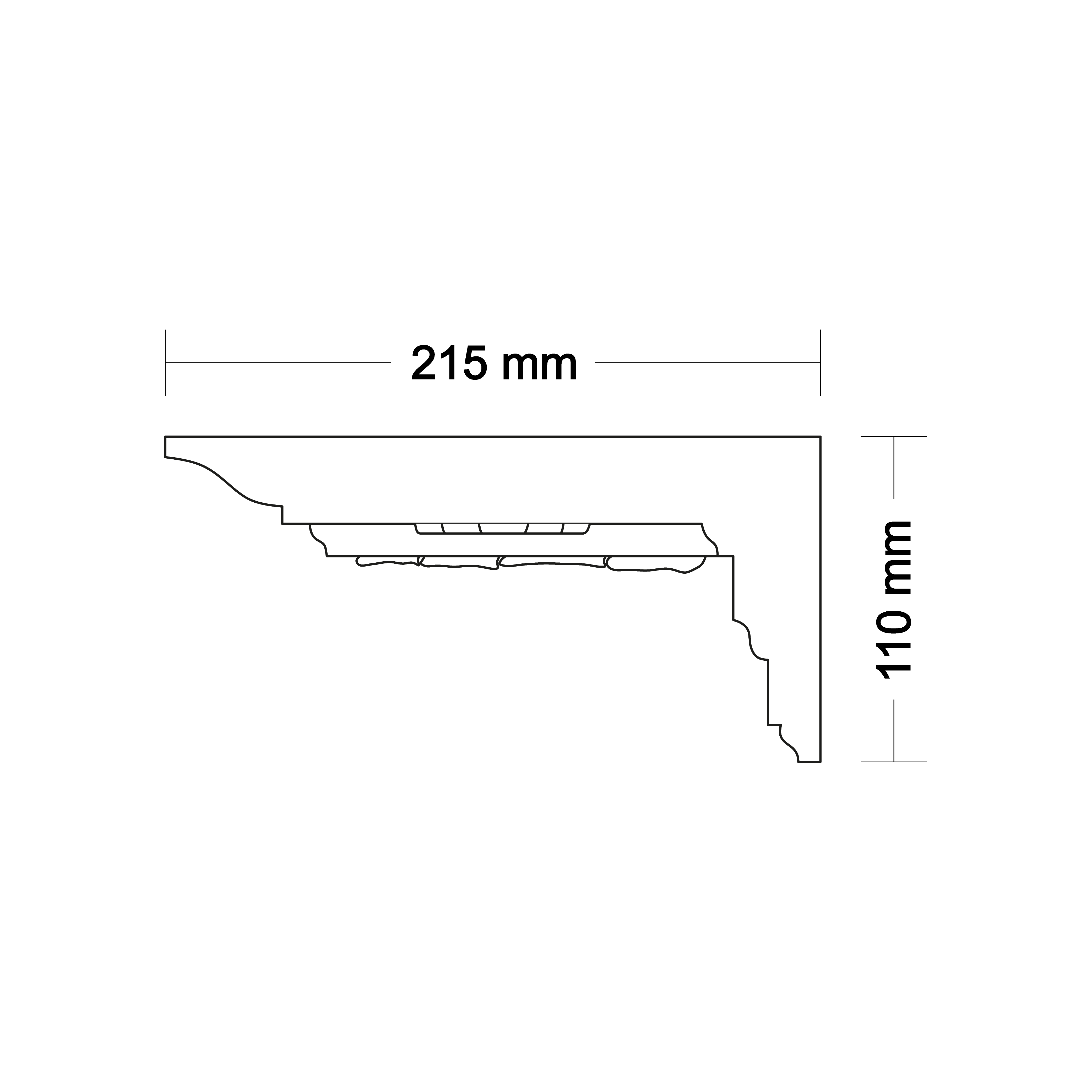 Ceiling cornice LA242
