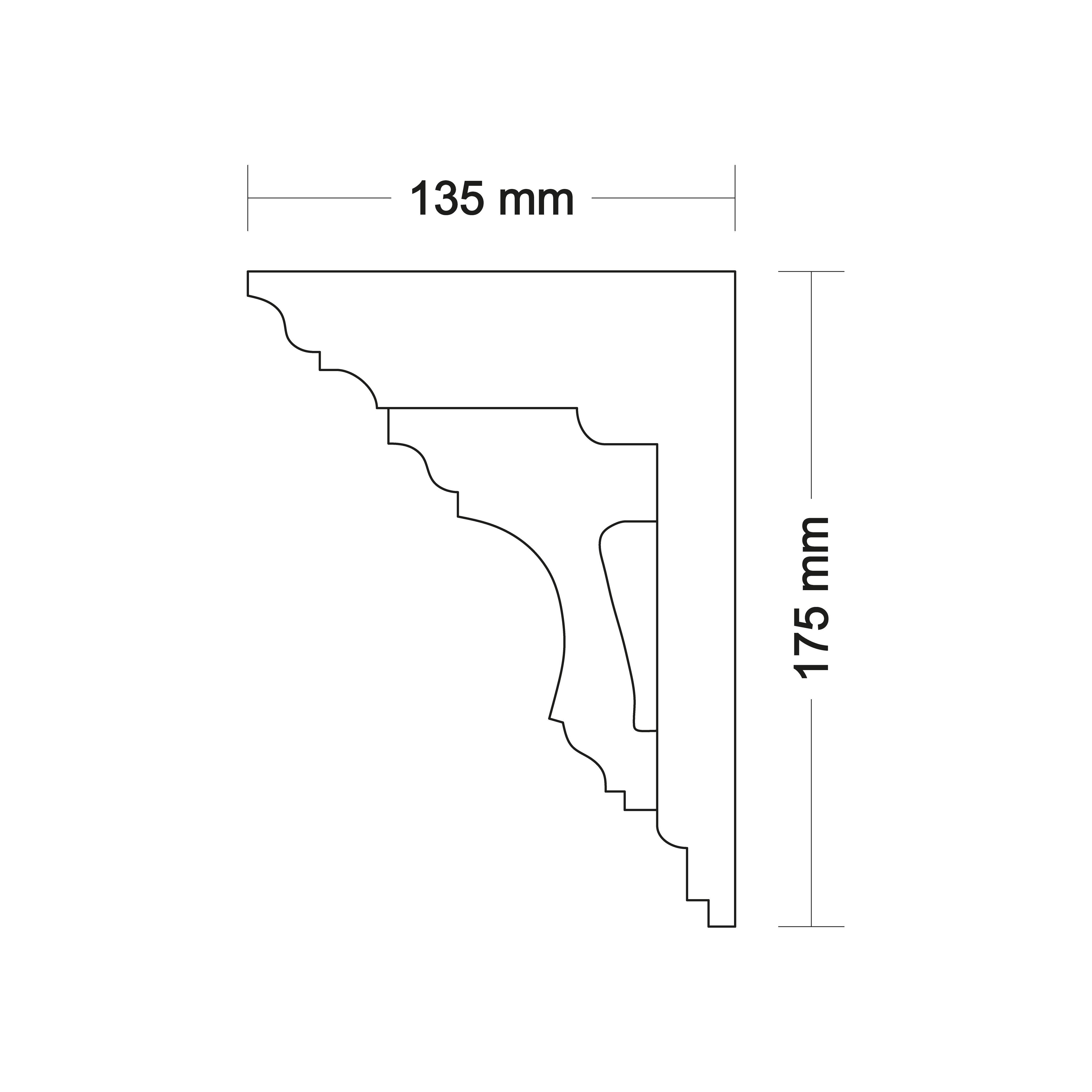 Ceiling cornice LA246