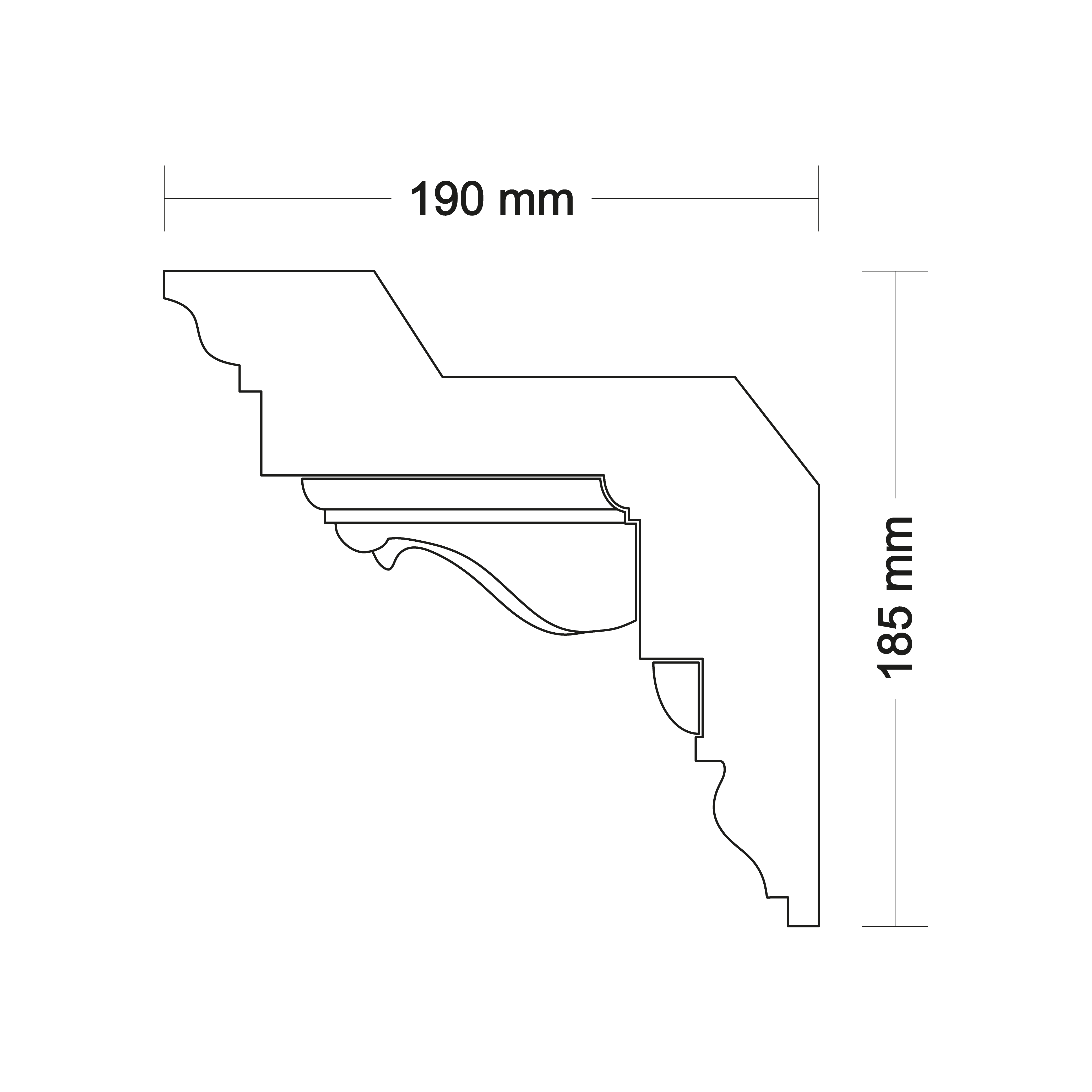 Ceiling cornice LA247