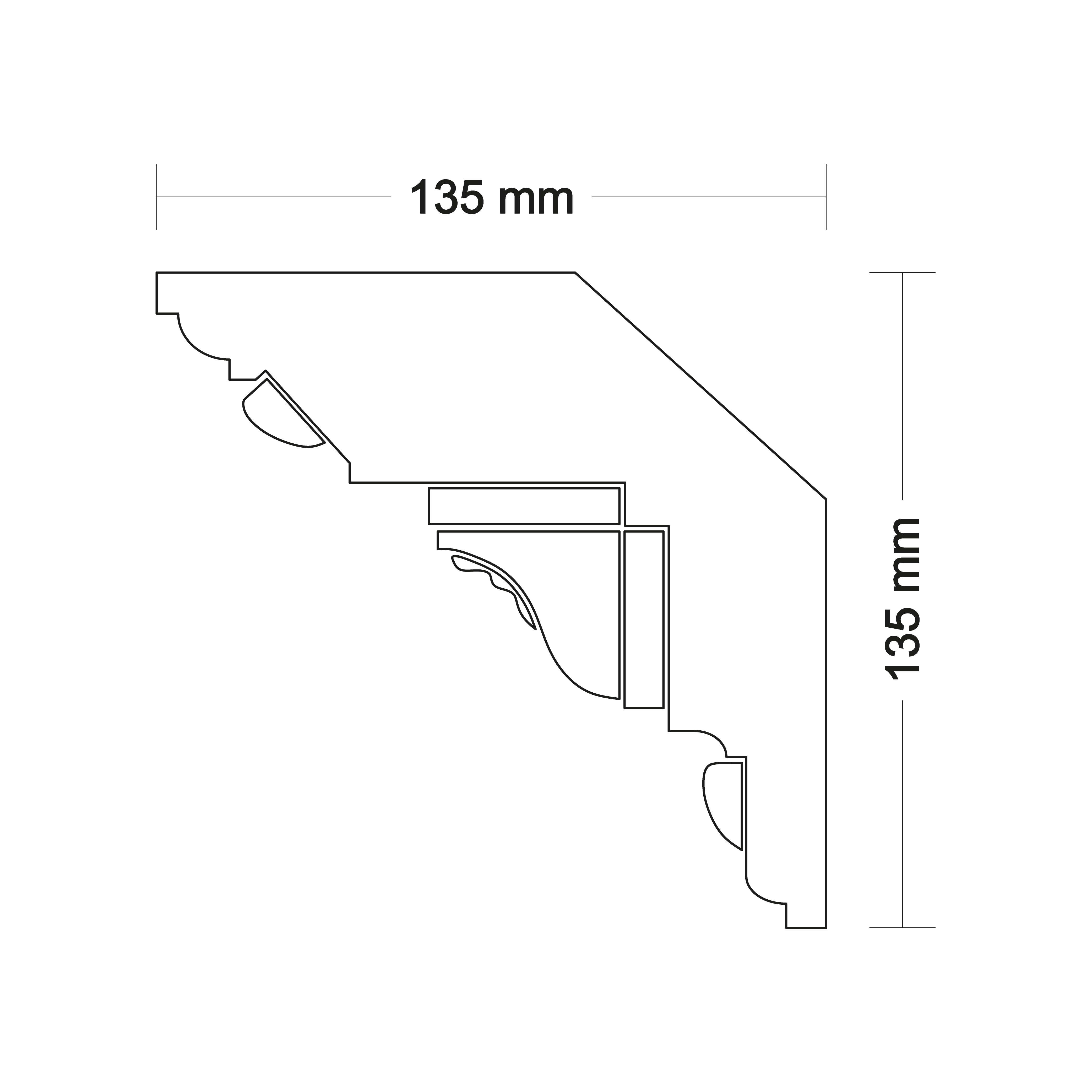 Ceiling cornice LA249