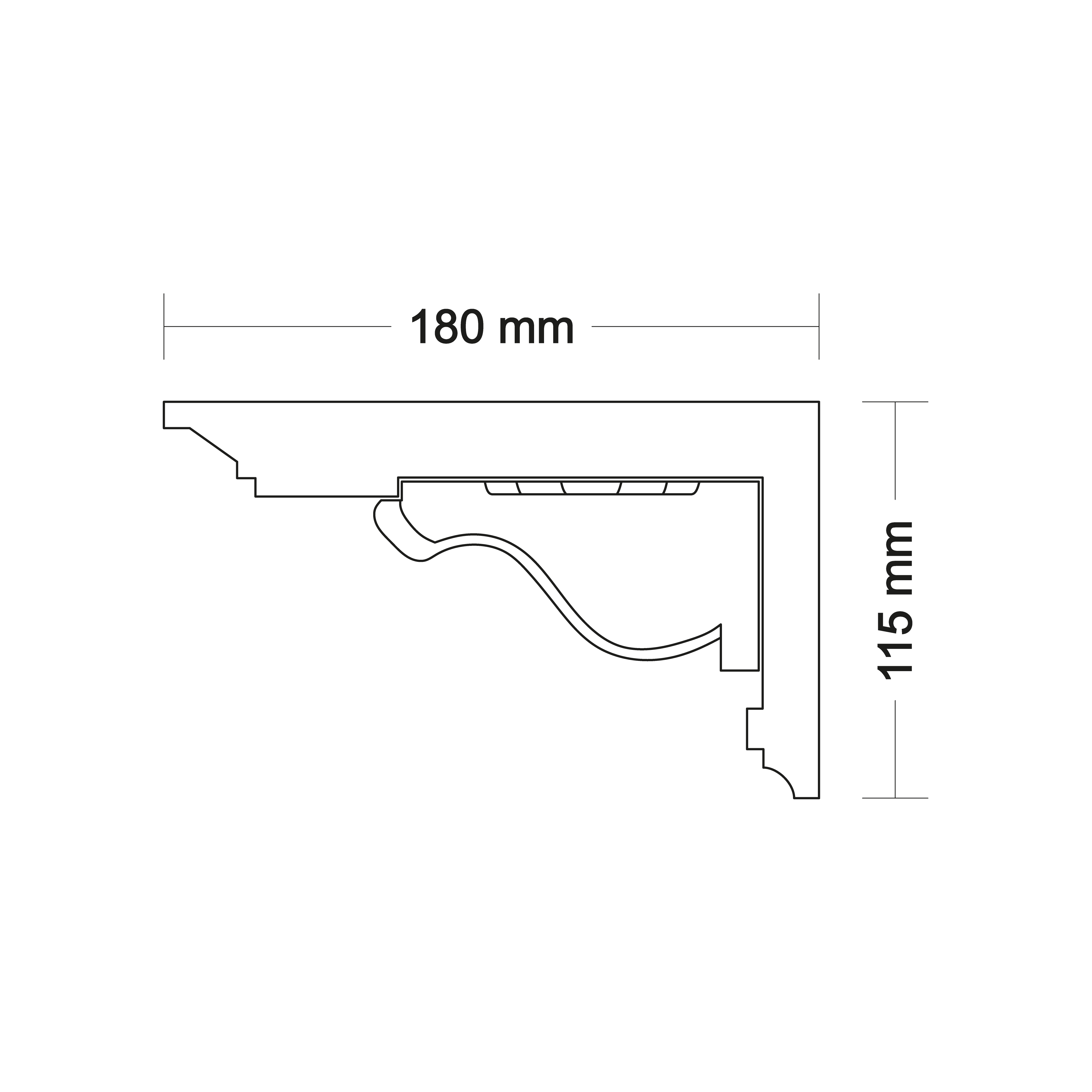 Ceiling cornice LA251