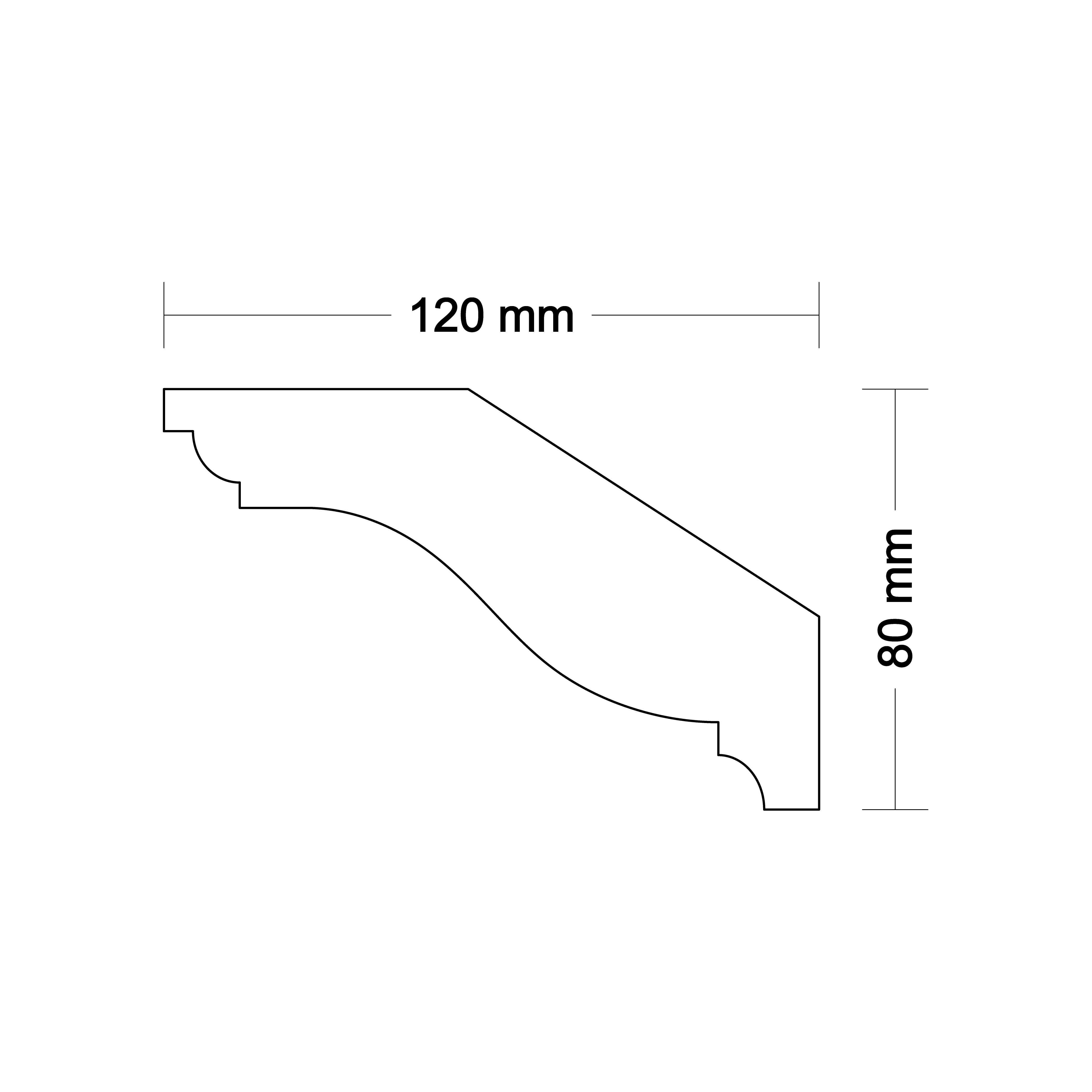 Ceiling cornice LA455