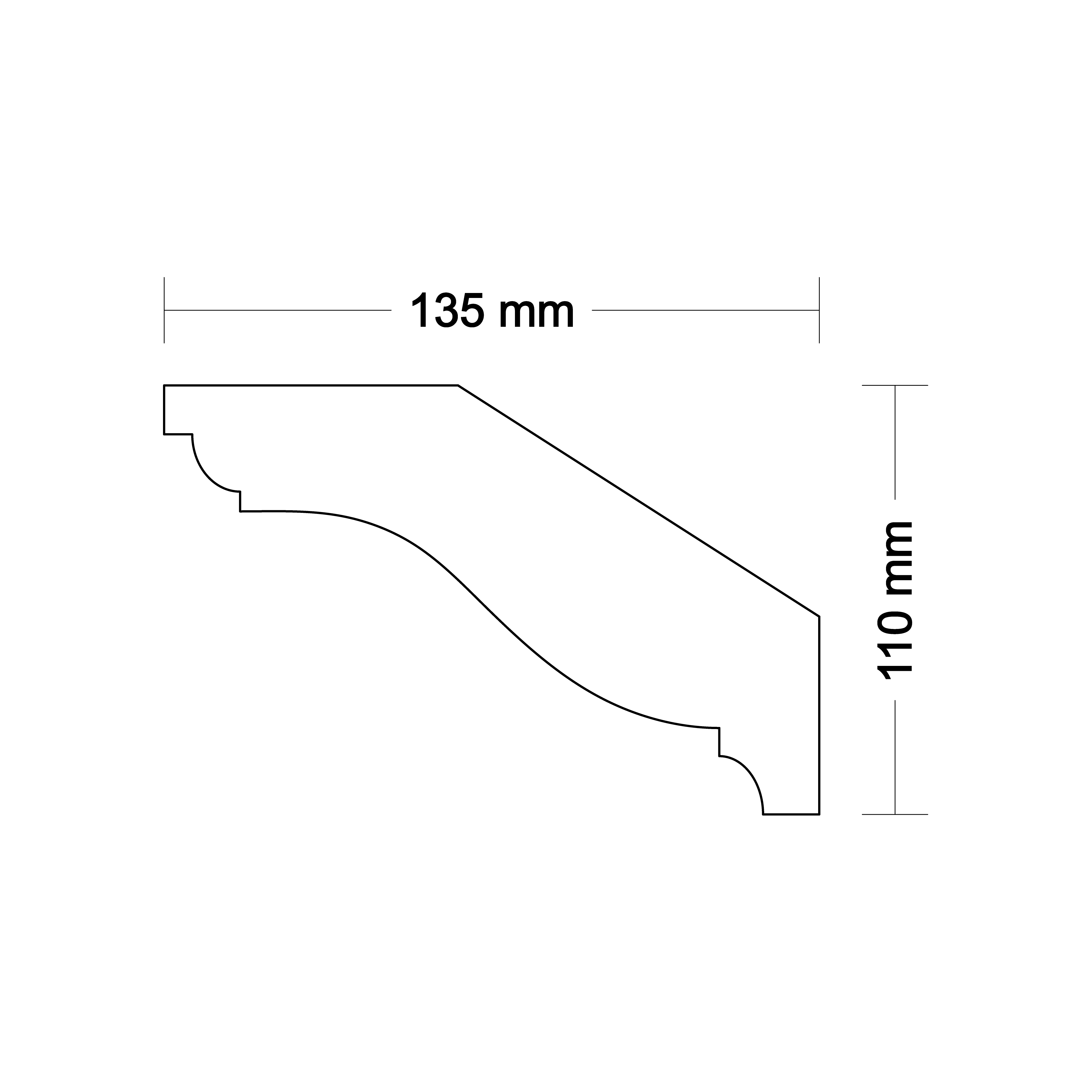 Ceiling cornice LA462