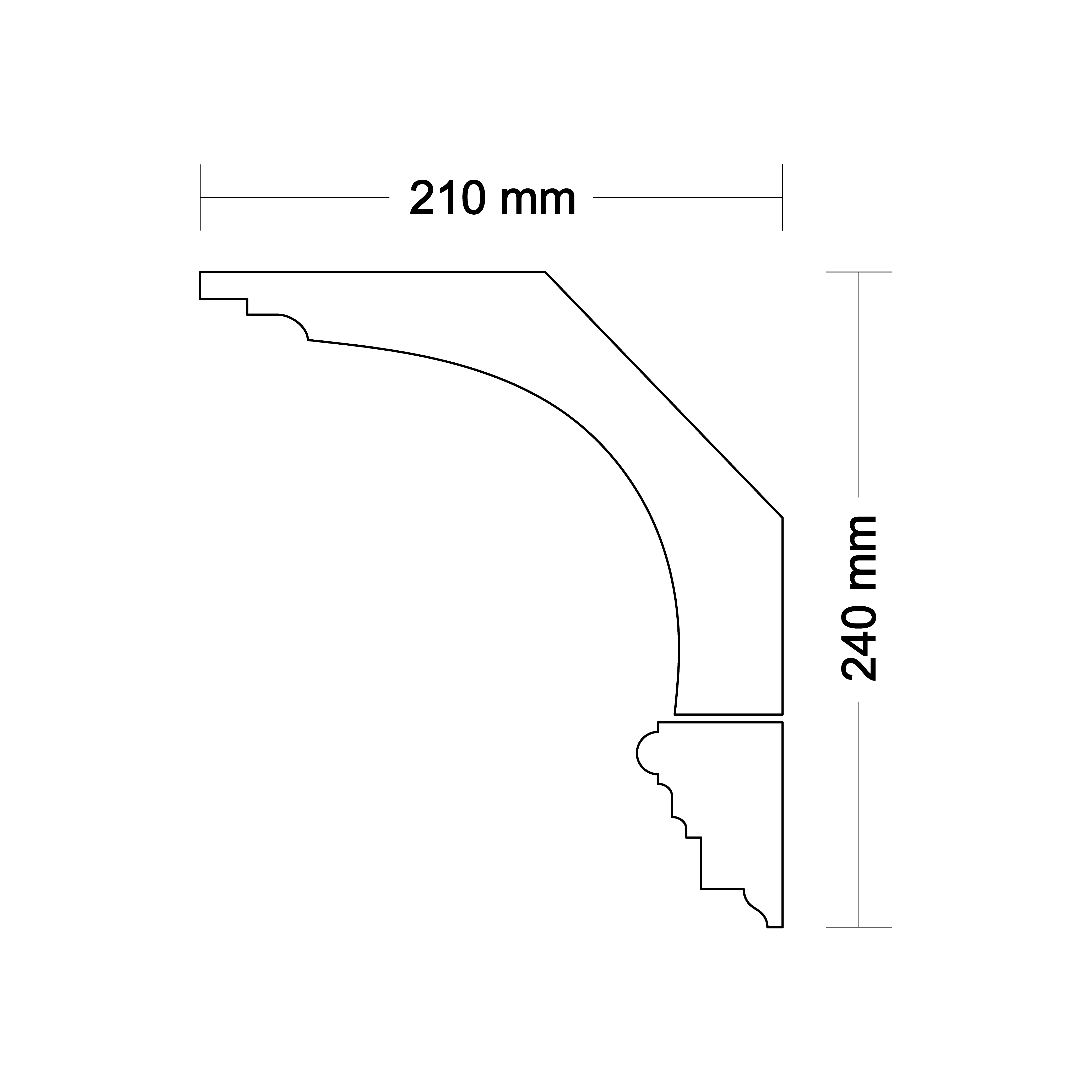 Ceiling cornice LA511