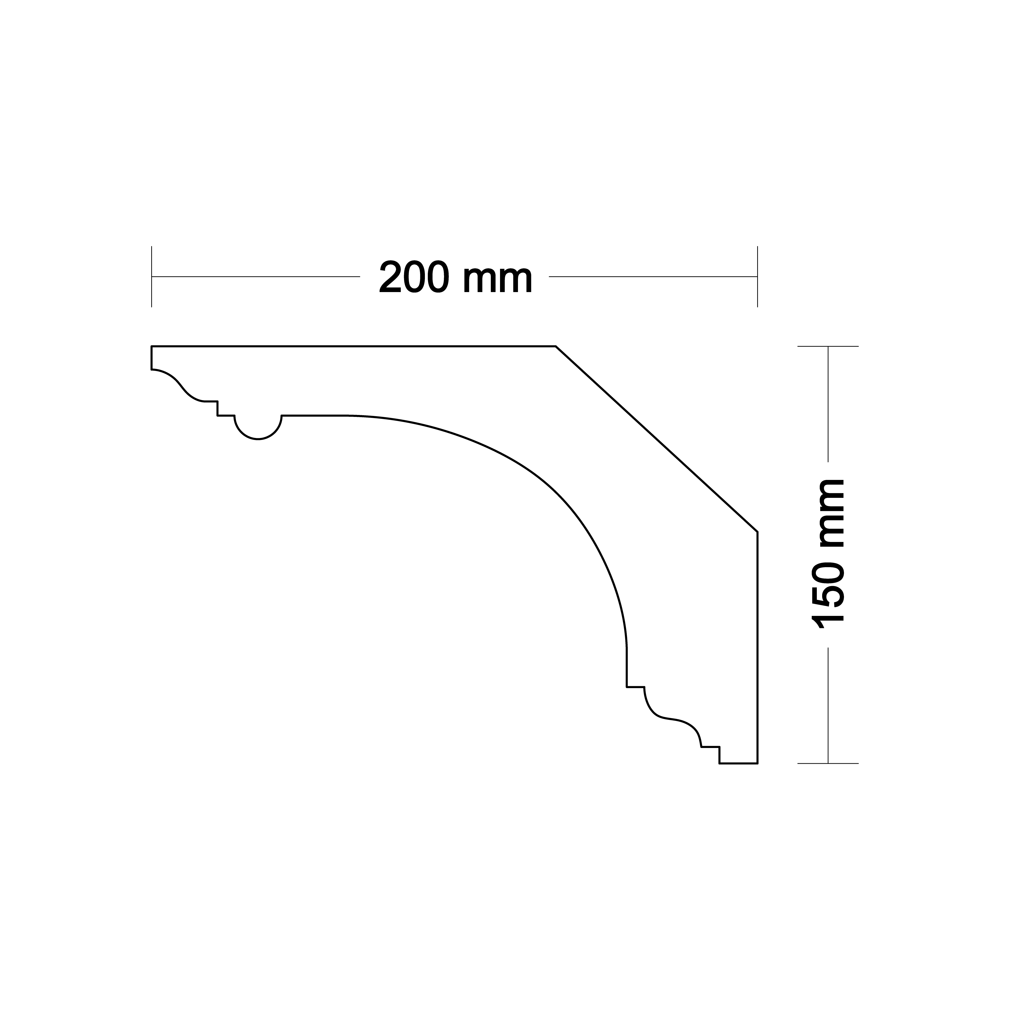 Ceiling cornice LA514