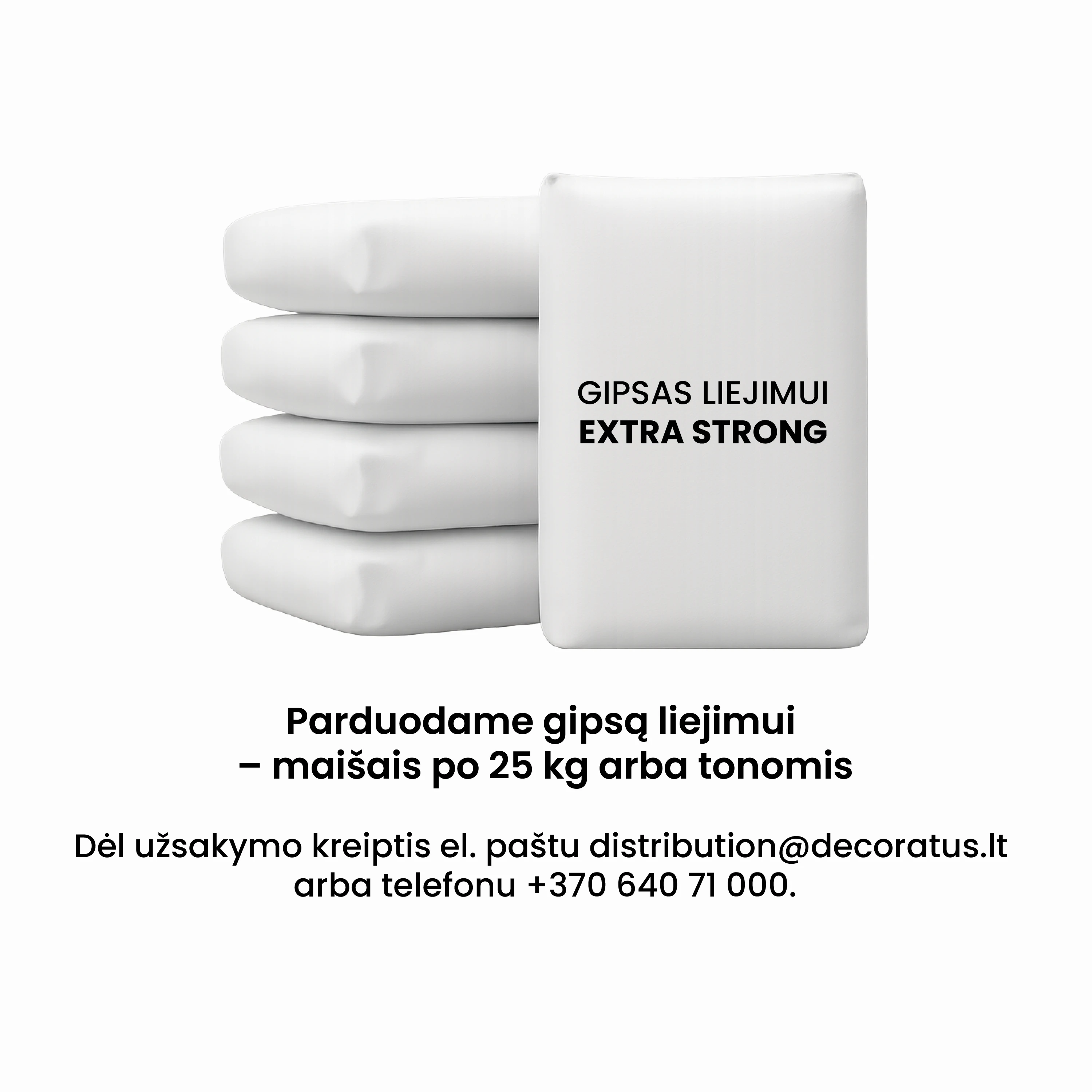 Gipsas liejimui | EXTRA STRONG (MPa 150)