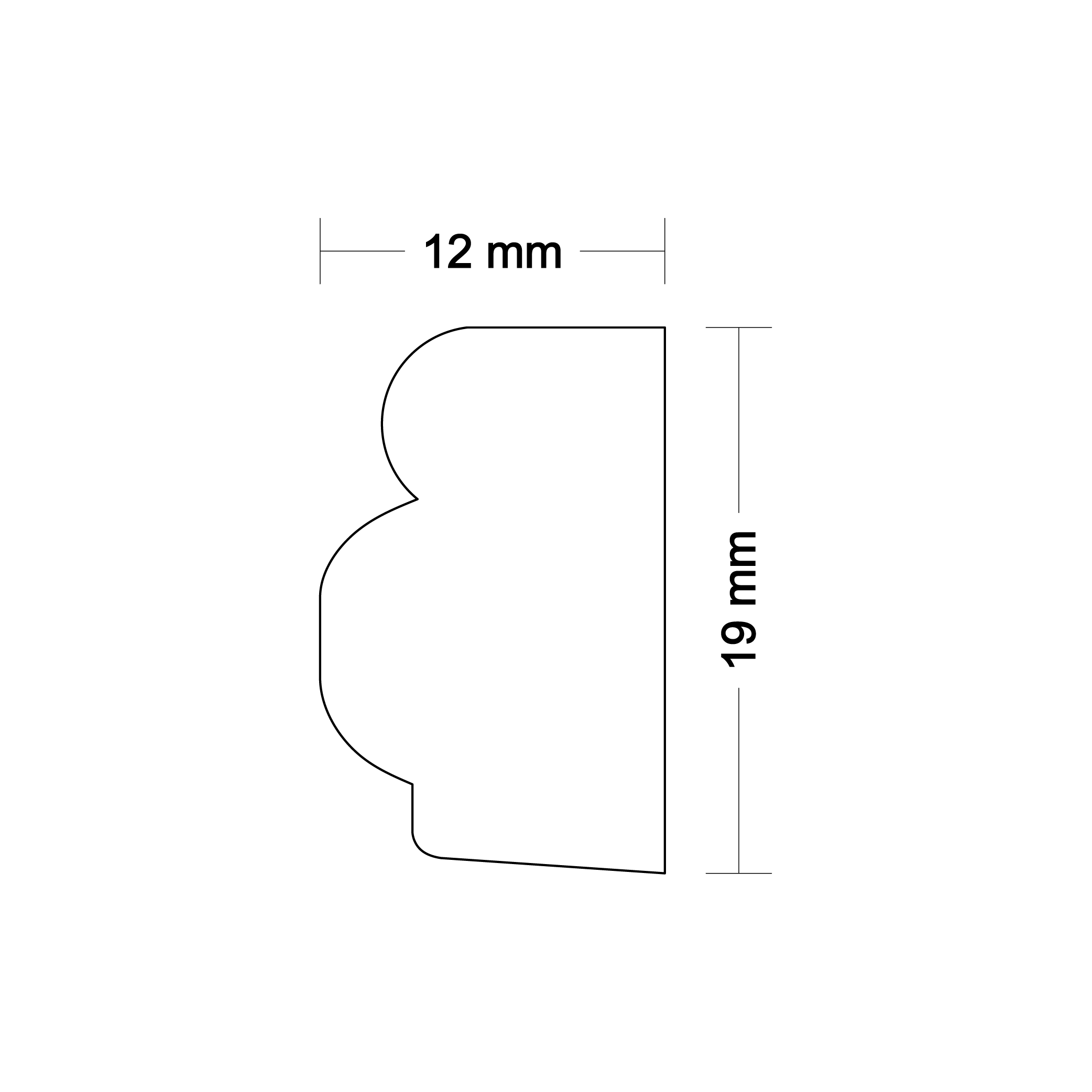 Ornamental molding DA17