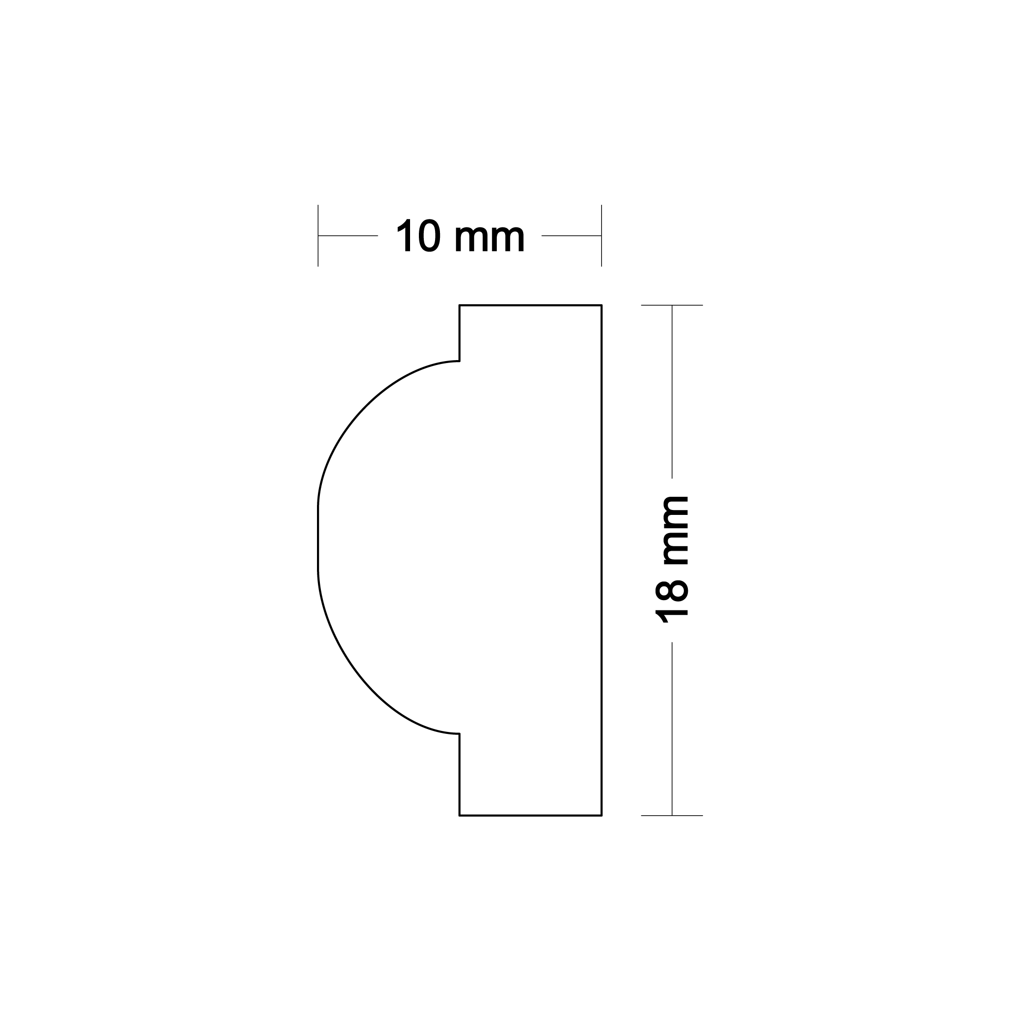 Ornamental molding DA23
