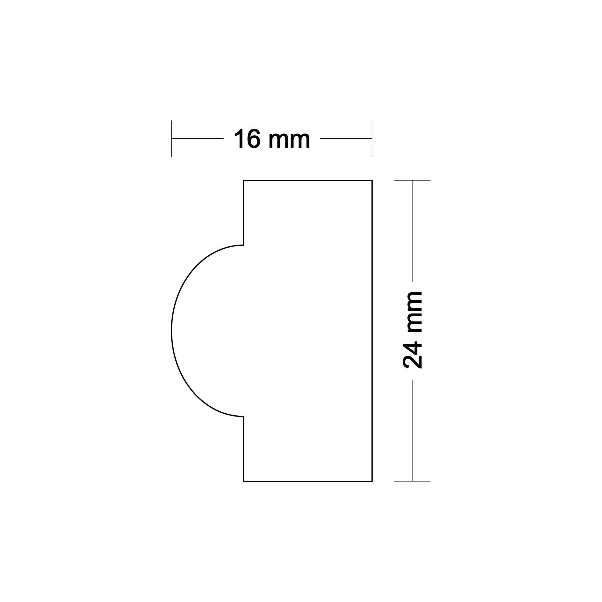 Ornamental molding DA25