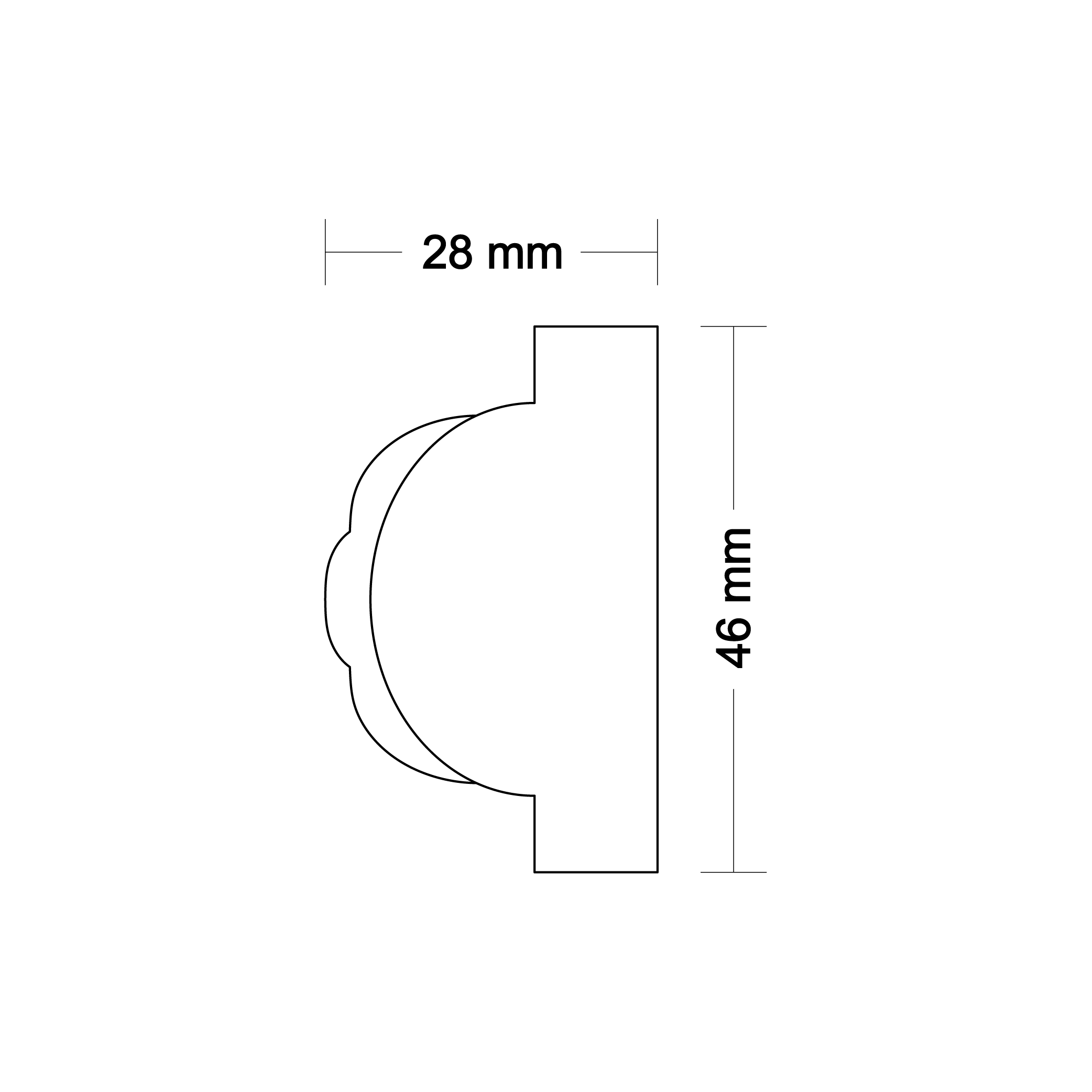 Ornamental molding DA30