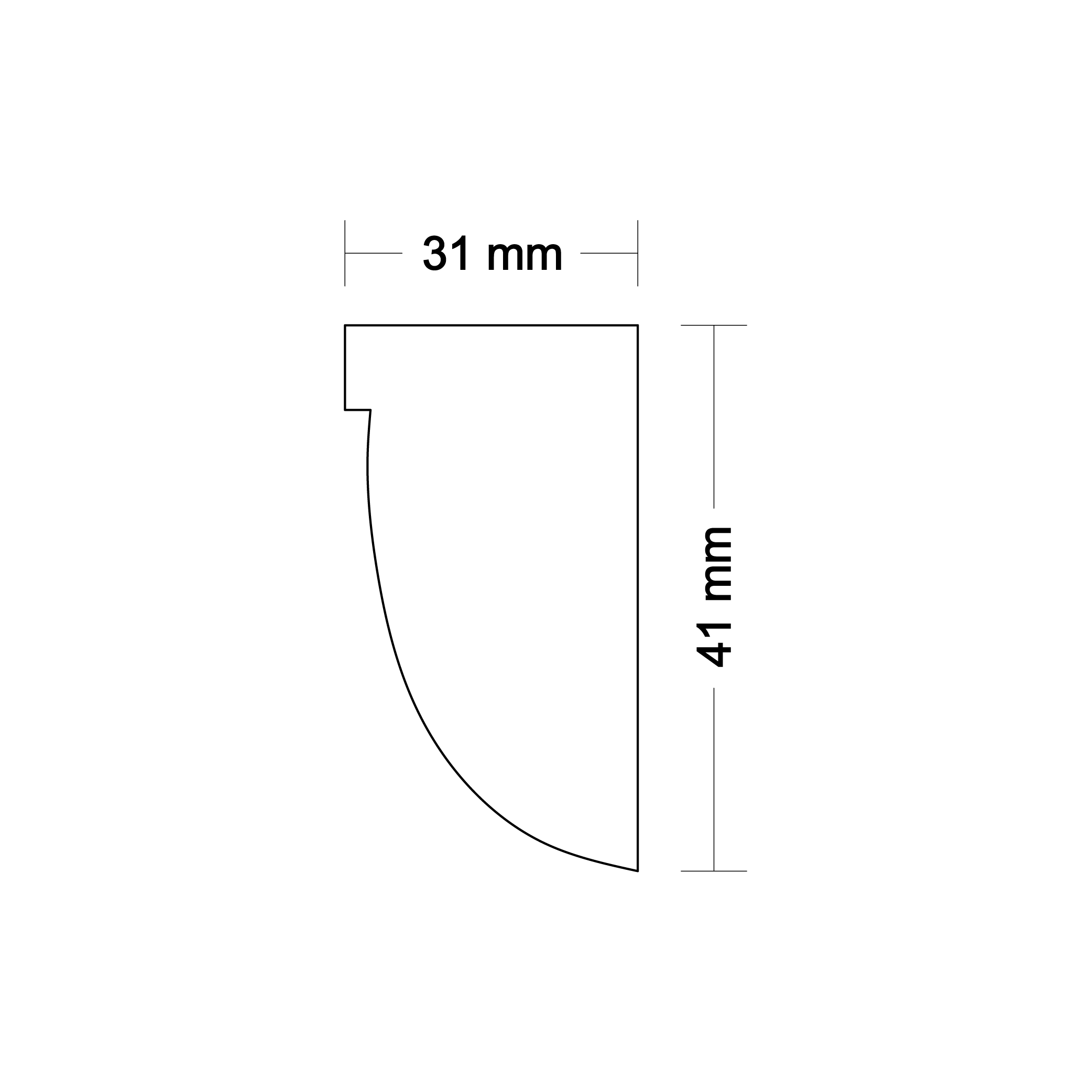 Ornamental molding DA34