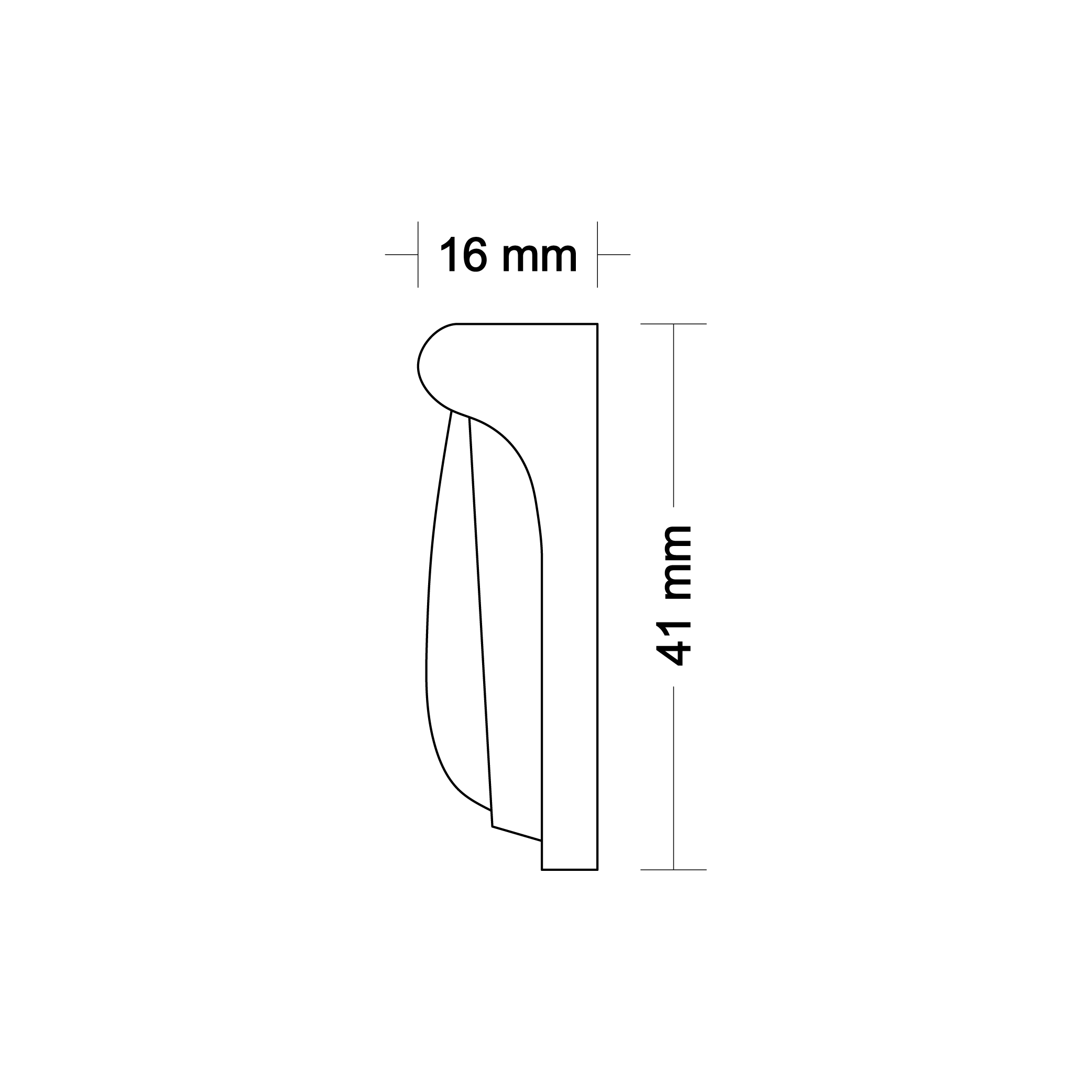 Ornamental molding DA37