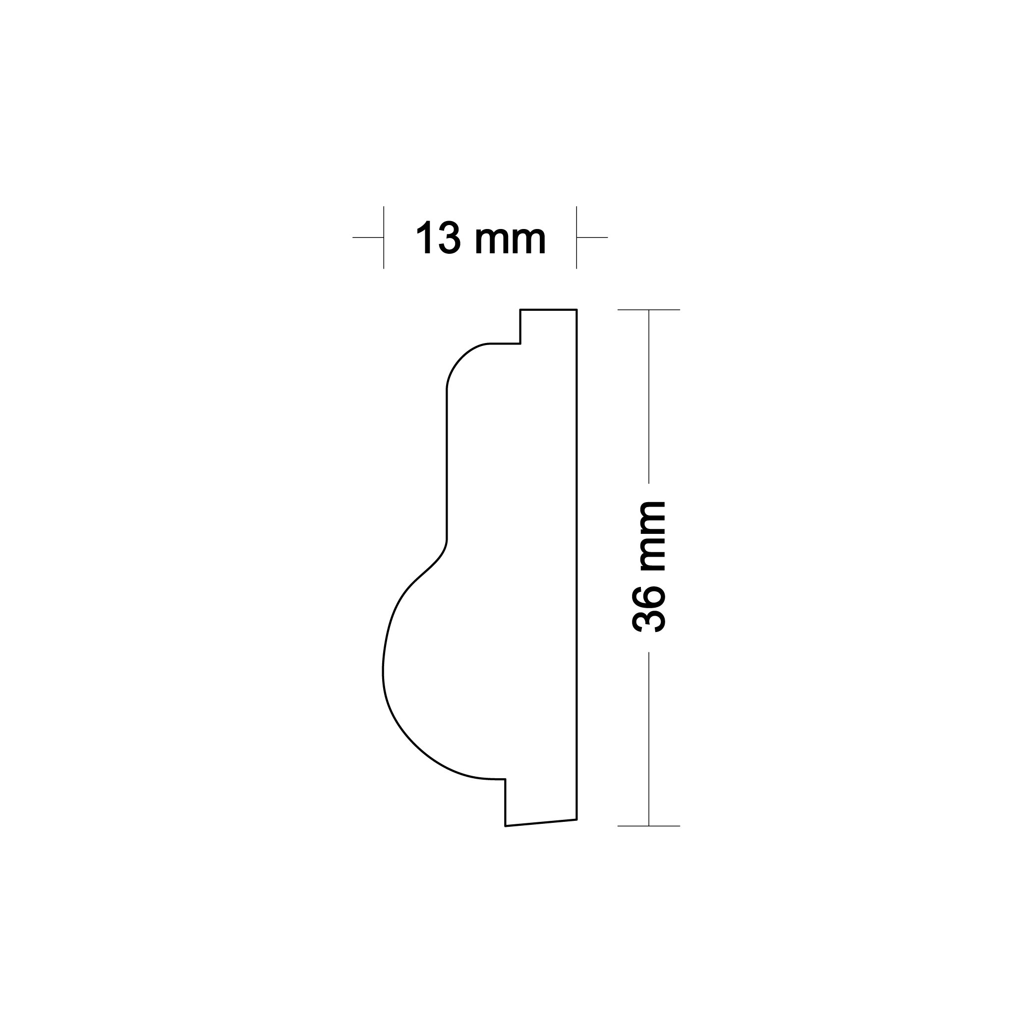 Ornamental molding DA39