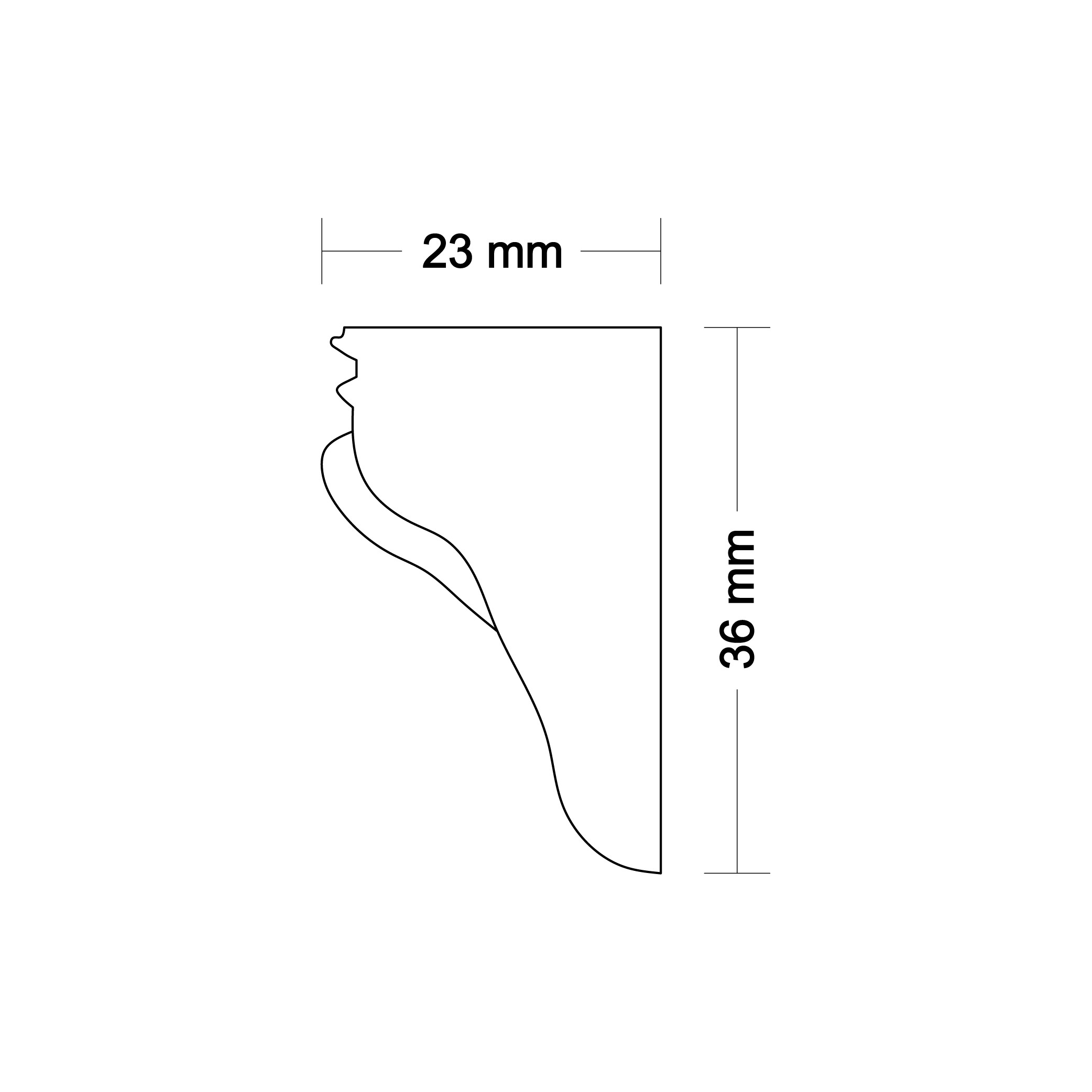Ornamental molding DA44
