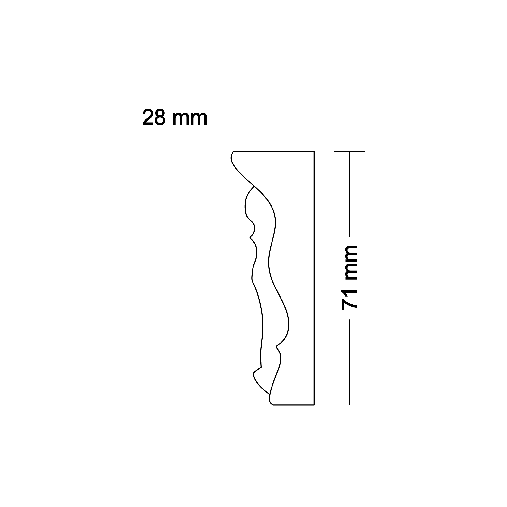 Ornamental molding DA46