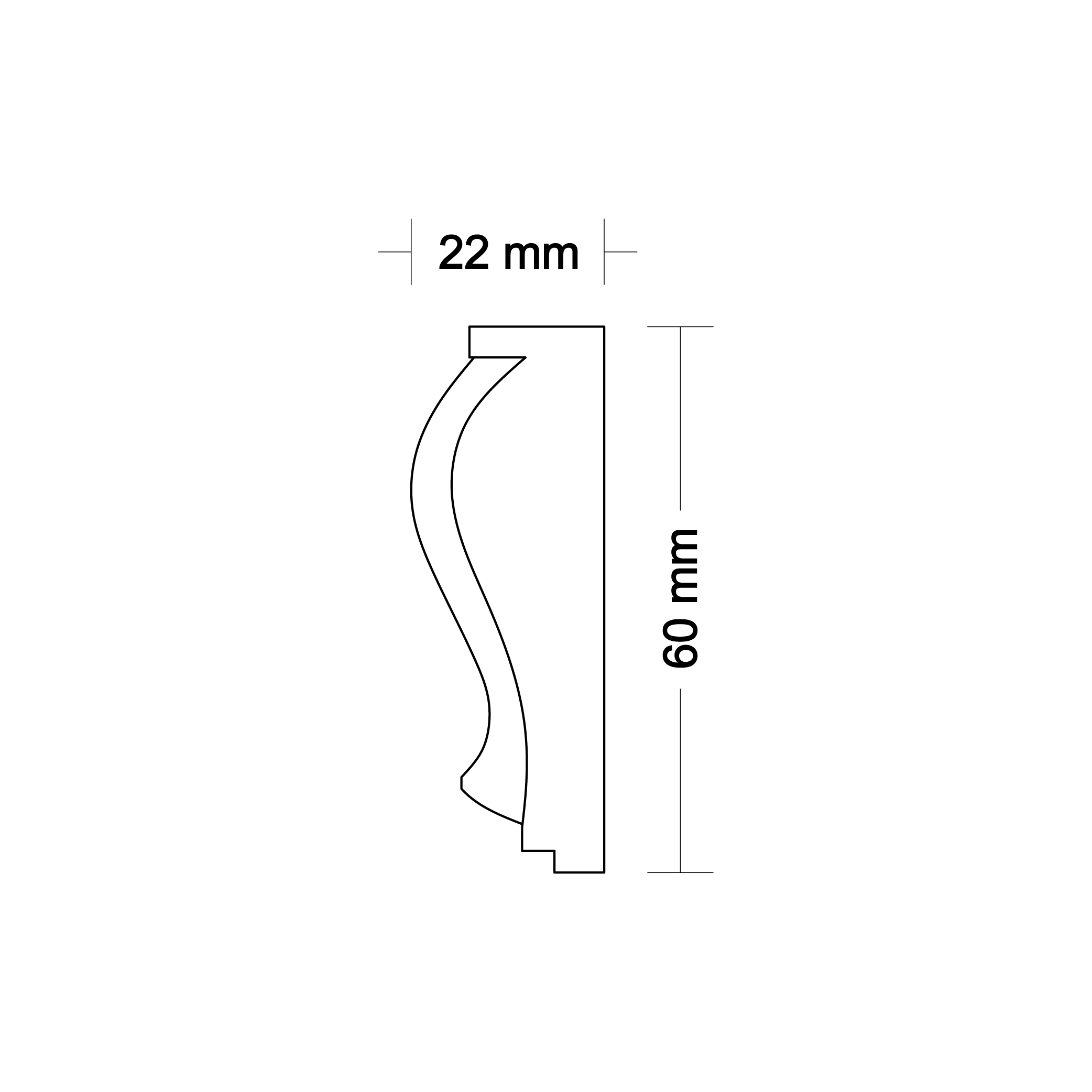 Ornamental molding DA48
