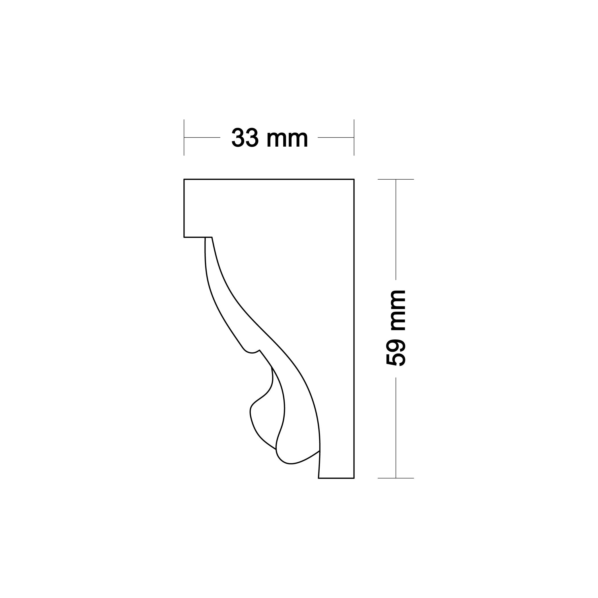 Ornamental molding DA49