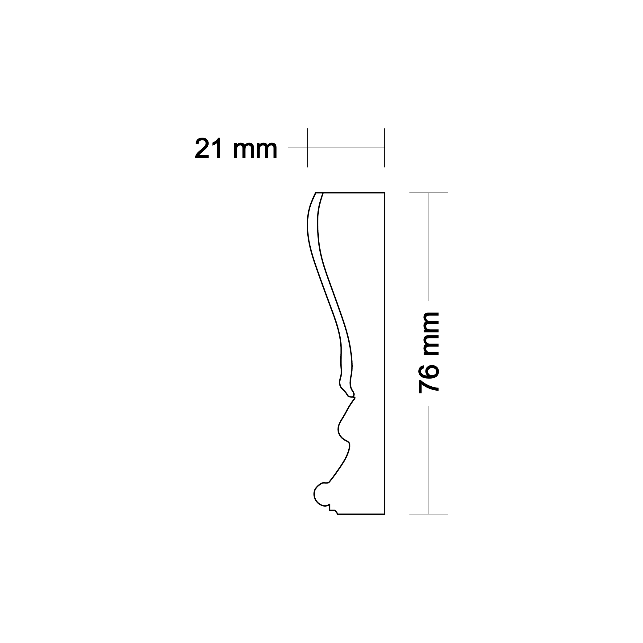 Ornamental molding DA51
