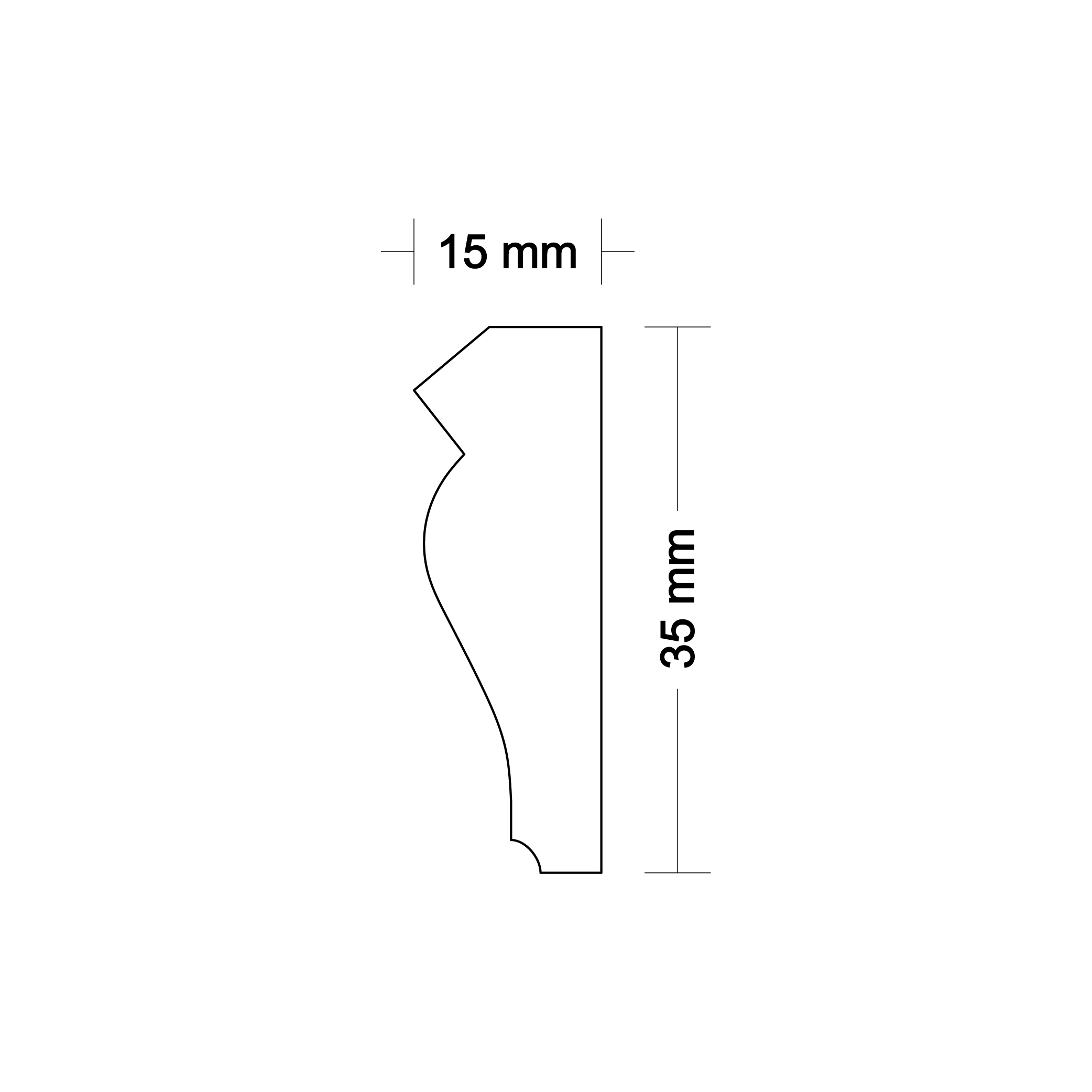 Ornamental molding DA57