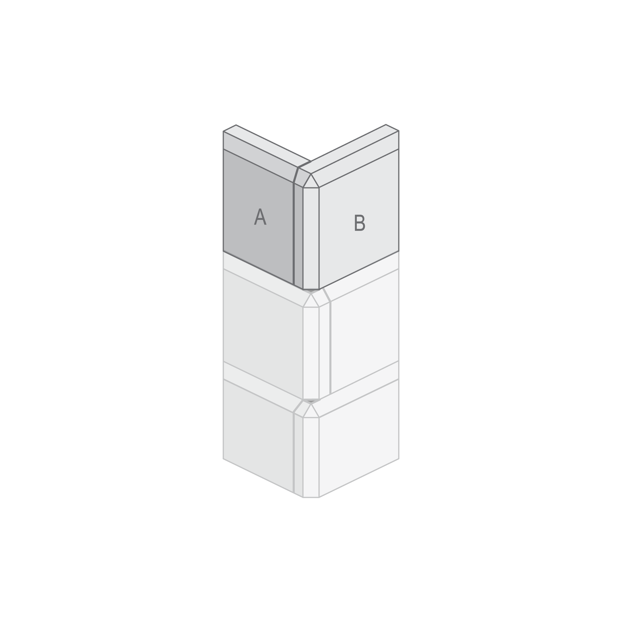 Corner boards set 4.155