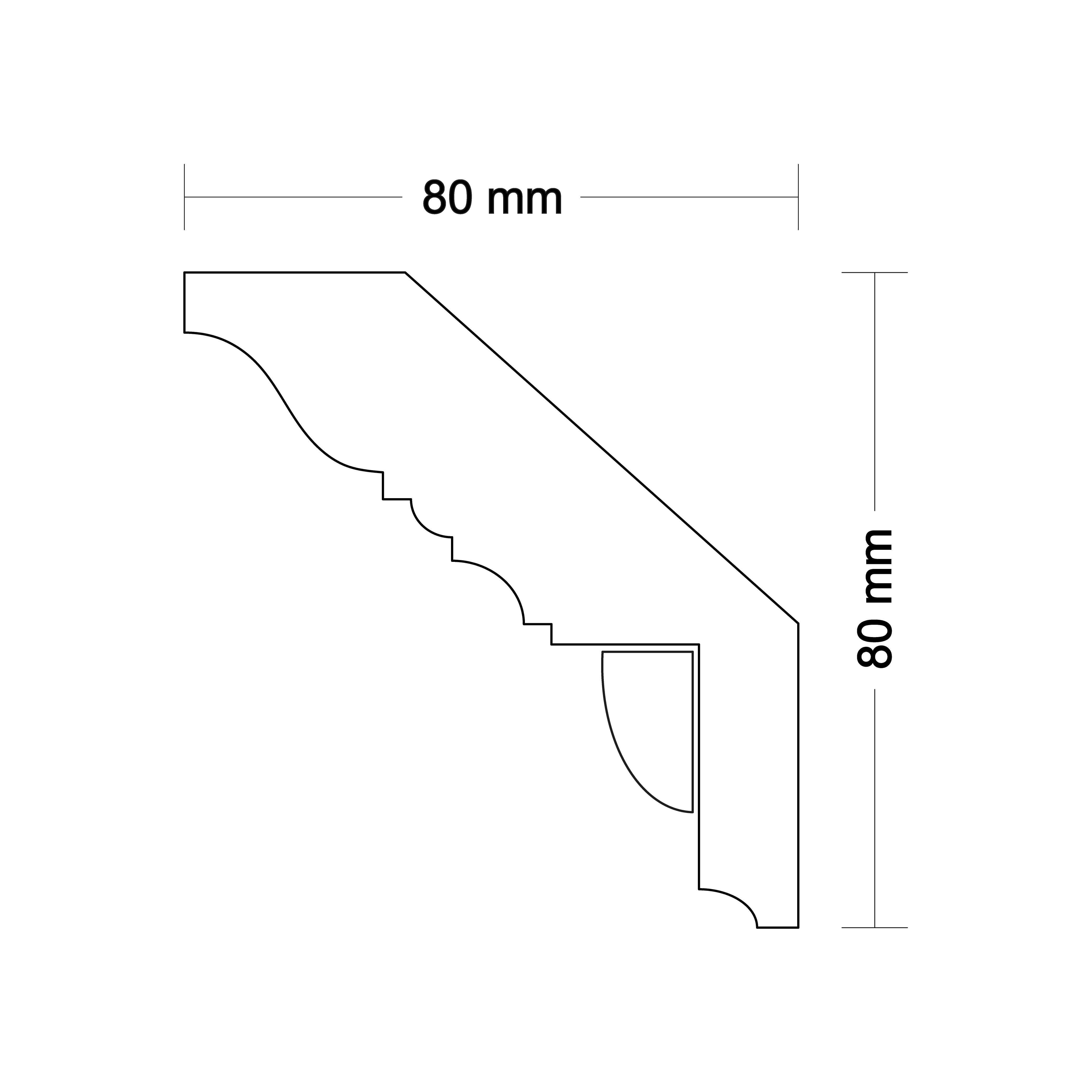 Ceiling cornice LA191